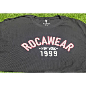 Rocawear New York 1999 Men's Thermal Shirt Long Sleeve Black 5XB